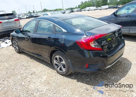 2020 Honda Civic Lx из США, поврежденный, VIN 19XFC2F69LE022843